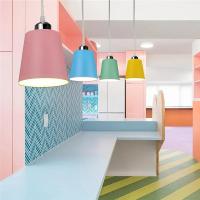 Nuevo Iluminación Creativa Nórdica Minimalista LED Para Interiores Hogar Restaurante Lámpara Colgante Metálica De Color Variado Fuente De Alimentación AC 220V - details 1