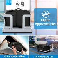 Mochila Viaje Cabina Avión - Apta para Compañías Low Cost -  Equipaje de Mano Espacioso con Compartimentos y Puerto USB - 45x34x20 Ideal para Viajes y Escapadas Marca DEBEKOR - details 2