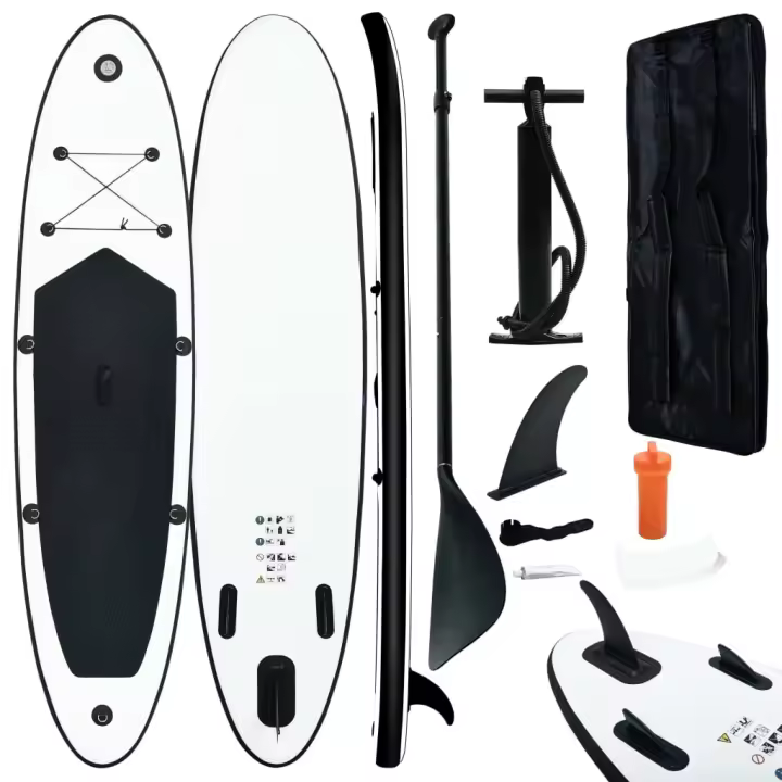 vidaXL Juego de Tabla de Paddle Surf Hinchable Remo Diversión Mar Color Negro,  Verde,  Azul y mas - 1