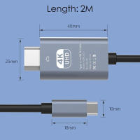 Adaptador USB C a HDMI 4K 60Hz Cable Tipo C HDTV Convertidor Para iPhone 15 TV Convertidor MacBook Air iPad Samsung Laptop - details 7