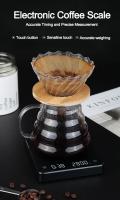 Báscula De Café Digital Con Pantalla LED USB 3KG Máxima Unidad De Medición: OZ/ML/G Escala De Acero Inoxidable Para Cocina - details 0