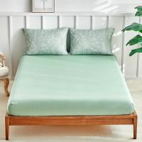 - Juego de cama de 4 artículos, funda nórdica de 240 x 260 cm, sábana bajera de 160 x 200 cm y 2 fundas de almohada de 65 x 65 cm de microfibra, dibujo de flores pintado a mano, verde salvia - details 0