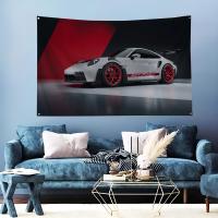 Bandera De Decoración Para Habitaciones Con Diseño De Porsche 911 GT3 Origen China Madera De Bambú Sin Embalaje Peso Nulo - details 6