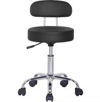 TABURETE GIRATORIO CON RESPALDO ALTURA  REGULABLE,SILLA GIRETORIO CON ESPALDA PARA MANICURA,SALON,PELUQUERIA,MEDICOS Y ESTETICAS - details 0