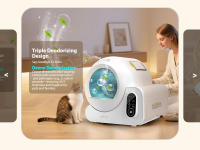 Nobleza - Arenero Autolimpiable Inteligente para Gatos con App, 70L Capacidad, Protección de seguridad múltiple,Ideal para Varios Gatos, Incluye 2 Rollos de Bolsas de Basura - details 2