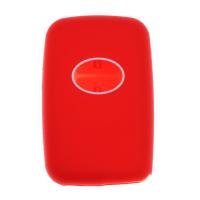 Banner - Funda silicona mando llave del coche 2 botones compatible con Toyota rojo