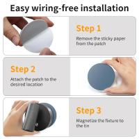 Lámpara De Pared LED Recargable Con Control Táctil Luz Sin Cable Rotatable Magnética Para Interiores Estilo Contemporáneo - details 7