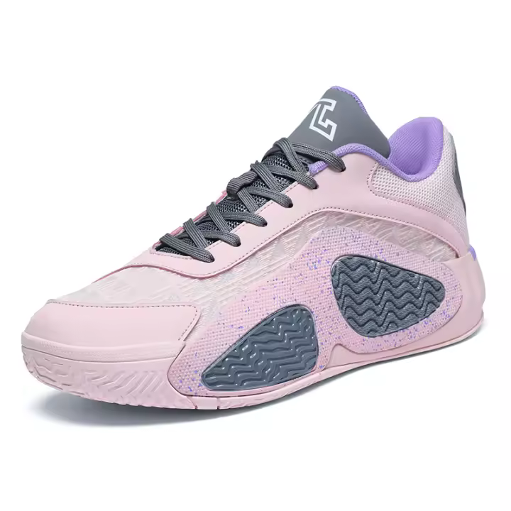 Zapatos De Baloncesto Tatum Segunda Generación Para Hombres Color Rosa Con Anillo De Fricción Suela De Alta Rebound Transpirables Para Deportes - 1