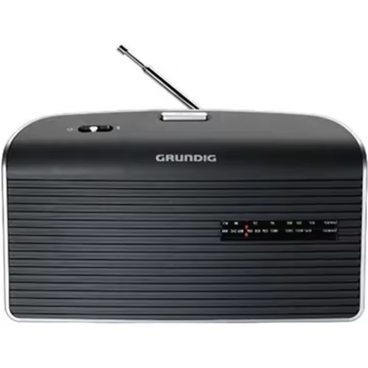Radio Portátil Grundig Music 60 Negra – Diseño Elegante, Sintonización AM/FM Precisa y Sonido Potente - 1