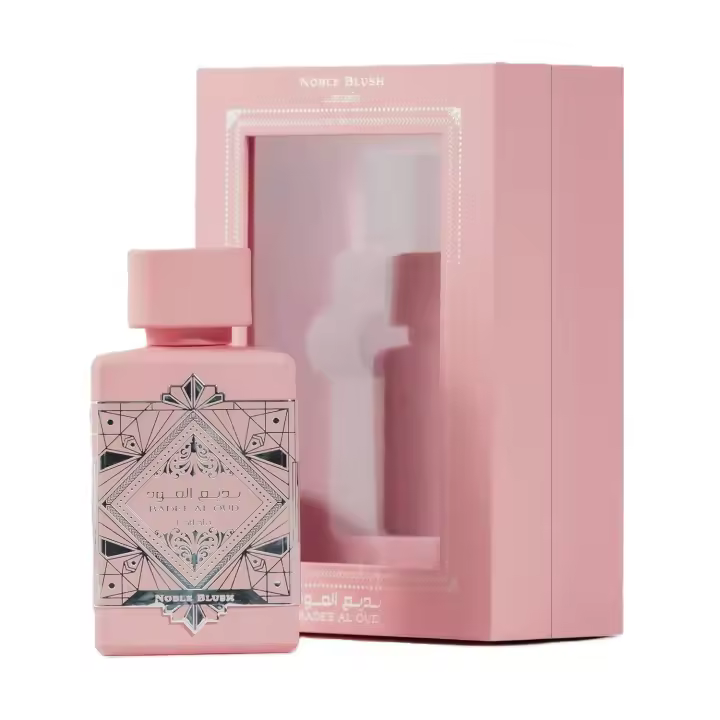 Lattafa Bade'e Al Oud Noble Blush - Eau de parfum en espray unisex, 3.4 onzas / 3.4 fl oz 100ml - 1