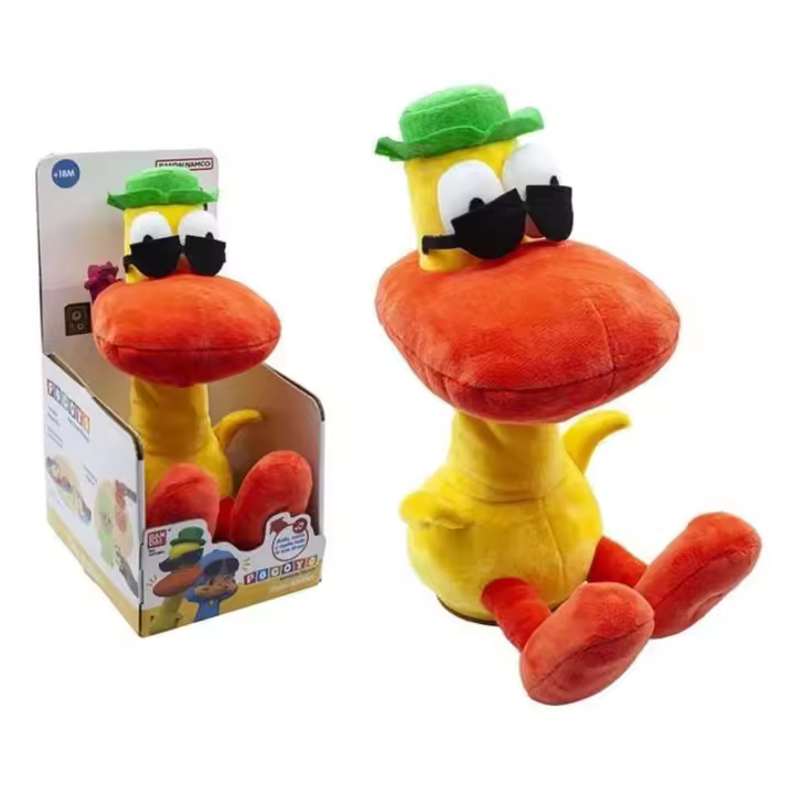 Peluche musical El Pato Bailón Pocoyo de 30 cm repite lo que dices - 1