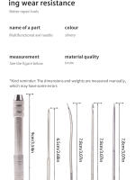 Kit De Costura Multifuncional En Cuero Con Agujas Reemplazables Y Perforadora DIY Para Manualidades De Cuero - details 2