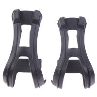 Paquete De 1 Par De Clip De Tela Para Bicicleta Ultra-Ligero Negro Accesorios De Ciclismo Clips De Pie De Pedal Medio Con Tornillos Para Montañas - details 5
