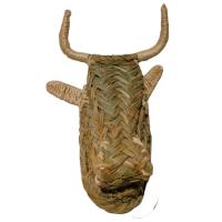 Decoración Cabeza de Vaca Hecha de Esparto Medidas 30 x 15 cm - details 1