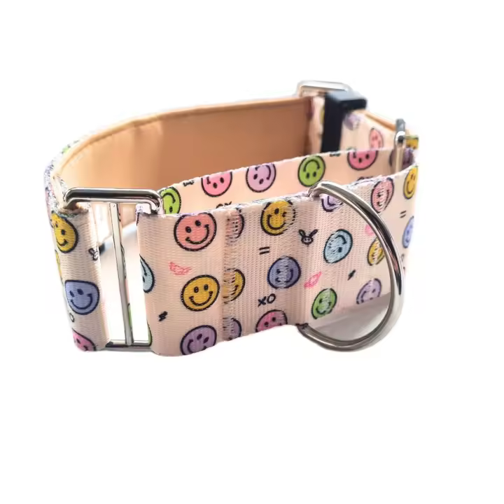 Collar Martingale Lila Dogs para Galgos | Diseño Especial Antiescape | Ancho 5 Cm | Ajustable 30-42cm - 1