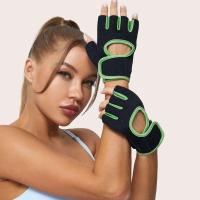 Guantes De Entrenamiento Para Hombre Y Mujer Transpirables Anti Deslizamiento De Media Dedo Para Ciclismo Y Ejercicio En Barra Horizontal - details 5