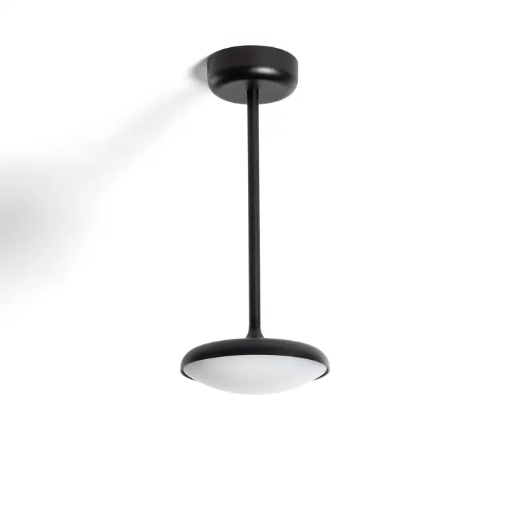 Ledkia Lámpara de Techo Exterior LED 12W Aluminio Mixi Negro - 1