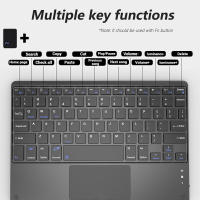 Teclado Bluetooth Sin Cable Con Touchpad Para iOS Android Windows Compatible Con iPad Samsung XIAOMI HUAWEI Tableta Teclado Inalámbrico Multifuncional - details 3