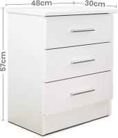 Mesita de Noche Nature 3 cajones. Factory Muebles. - details 0