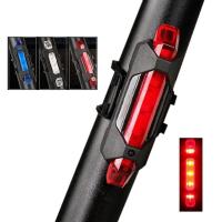 Luz Trasera De Bicicleta LED Recargable Por USB Conjunto De Luz Delantero Y Trasero Para Ciclismo Seguridad MTB Velo De Carretera Alarma Luz De Seguridad - details 0