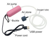 Bomba De Oxígeno Para Acuario USB Silenciosa Compresor De Aire Portátil Mini Pequeño Aerator Accesorios De Acuario 5v 1W Colores Disponibles: Blanco/Negro Verde Rosa - details 1