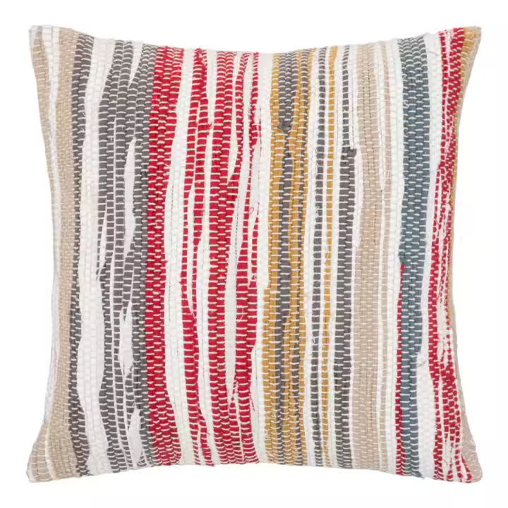 Cojín chindi "Row" Multicolor, 40x40 cm - Atmosphera - 1