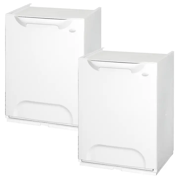 Prosperplast 2 Papeleras de Reciclaje 40L Wellhome Eco-logico Polipropileno - 1