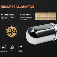 2 Unids Chrome 7440 T20 144SMD Ambar Canbus Free Error LED Bombilla de La Lámpara de Luz de Señal de Vuelta - details 4