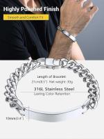 Pulseras para Hombres Pareja Enamorados Familia Compañeros, 21 cm Largo, para Mujeres Hombres - details 3