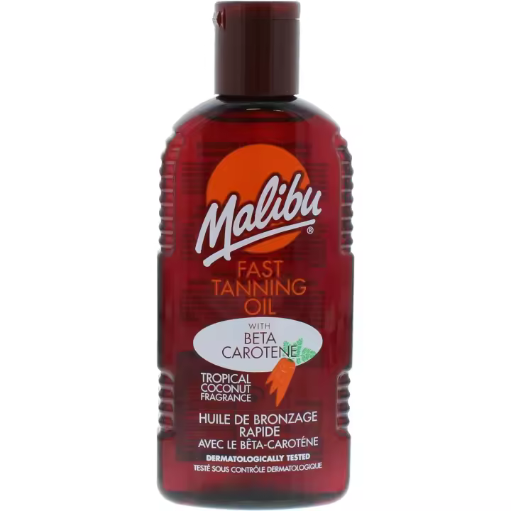 Malibu Aceite Bronceador Rápido Con Betacarotenos 200ml - 1