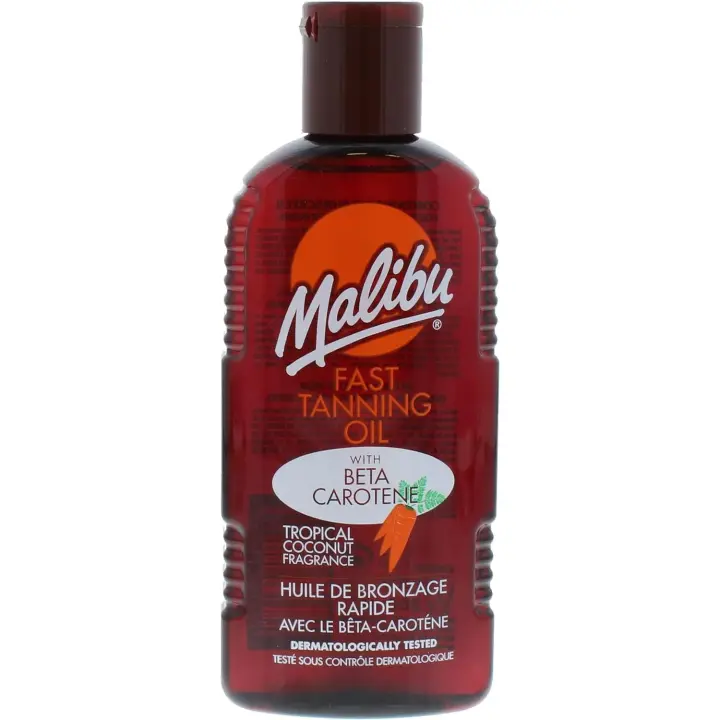Malibu Aceite Bronceador Rápido Con Betacarotenos 200ml - 1