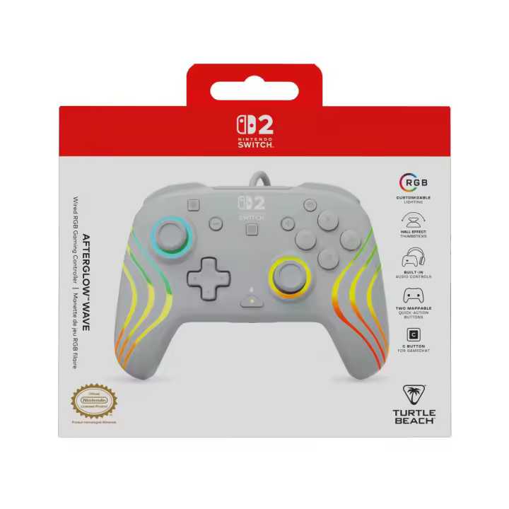 Afterglow Wave Wired Controller Grey - Switch 2 - Version ESPAÑA - 1