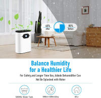Deshumidificador Eléctrico 1200ML Deshumidificador de Aire Absorbedor de humedad Tanque de Agua Mini deshumidificador portátil Deshumidifier antimoho para el hogar 1 Pieza - details 5