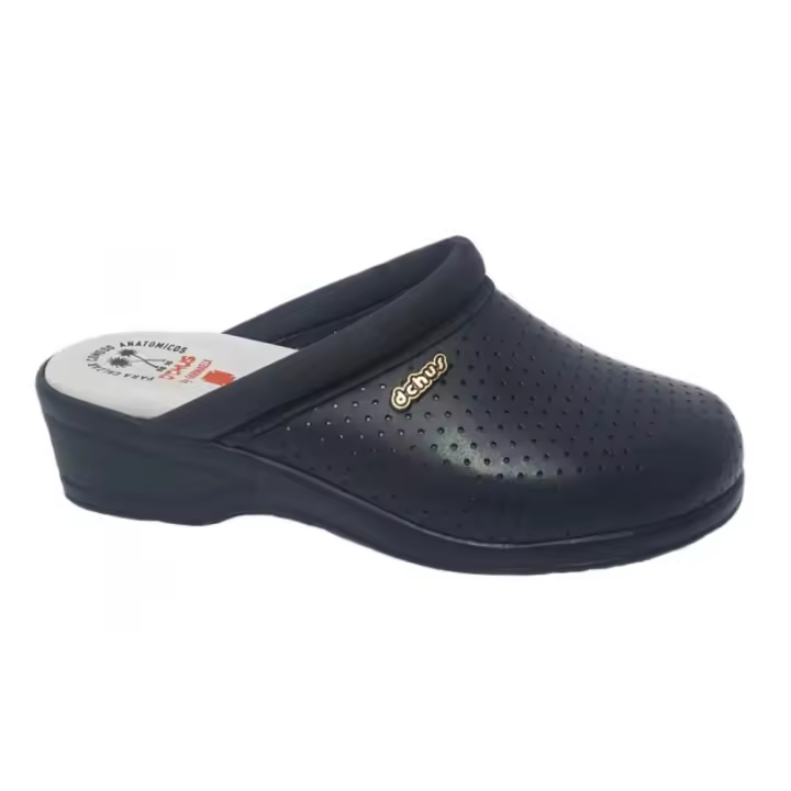 D´Chus D'CHUS Zueco Azul Anatómico Piel Mujer - 1