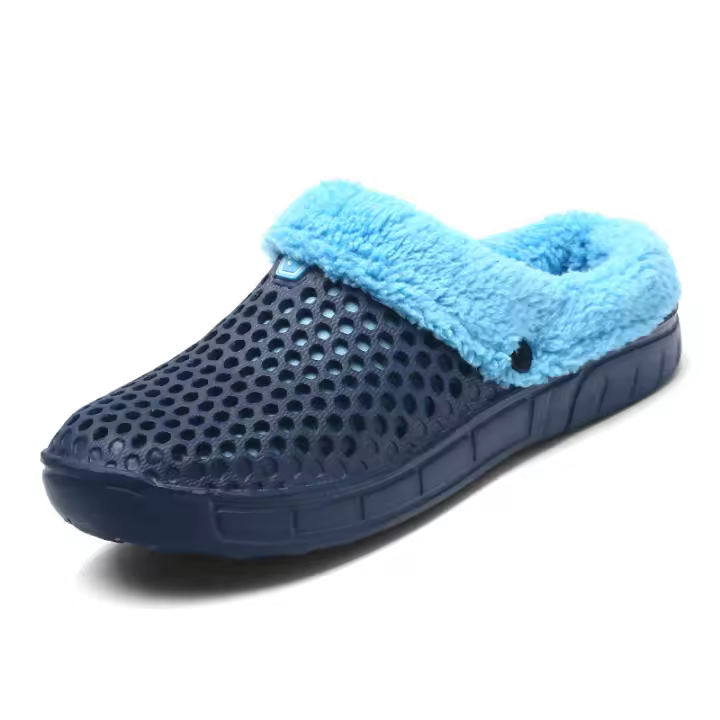 YRZL Pantuflas De Invierno Para Hombres Y Mujeres Zapatos Casuales No Friccionantes De Algodón Antideslizantes Para El Interior Del Hogar - 1