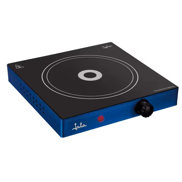 Jata V140 Cocina Eléctrica Vitrocerámica 1 Fuego con Una Placa de 18 cm Cuerpo Metálico Termostato Regulable de Temperatura 2000 W - 1