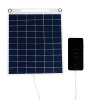 Cargador De Panel Solar Portátil 30W 5V Impermeable Con Dos USB Para Camping Al Aire Libre Celdas Solares Polícrata Silicona - details 1