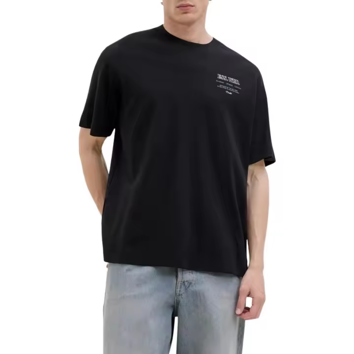 JJEURBAN EDGE STUDIO TEE SS O-NECK NOOS Black 2 - 1