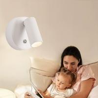 Lámpara De Pared LED Recargable Con Control Remoto Y Rotación 360° Para Dormitorio Oficina Sala De Estar Luz De Pared Inteligente Moderna - details 2