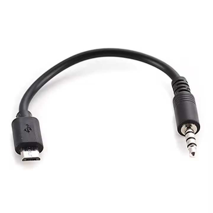 Cable de audio estéreo USB Micro B a conector macho de 3,5 mm para teléfonos Android O7c2 - 1