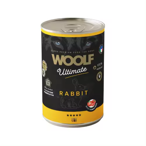 Latas de Comida Húmeda de Conejo para Perro 400gr - Alimento Premium para tu Mascota. - 1
