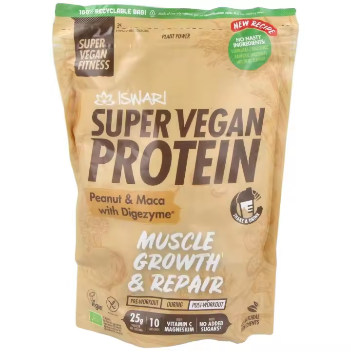 Super Vegan Protein Fitness Cacahuete-Maca 350Gr - 1