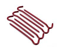 Juego De 1 Pieza De Aluminio 18cm Uso Exterior Para Acampar Y Senderismo Con Gancho Palos De Tierra Para Tenda Hamaca Canopy Accesorios De Camping - details 5