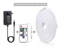 Tira De LED COB Neón 24V 10M Con Control Remoto RF Dimmable 320 LEDs/m Flexible Para Decoración De Jardín Luz De Tubo De Cinta - details 1
