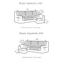 HOMESOL®  Cubre Sofa Con Bosillos Laterales Reversible Bicolor- Protector Sofá-Acolchado Sofá-Fácil de Limpiar y Transpirable-fundas de sofa/funda sofa chaise longue/funda sofá/funda sofa 4 plazas/mantas de sofá/cojines para el sofa/puff con relleno - details 6