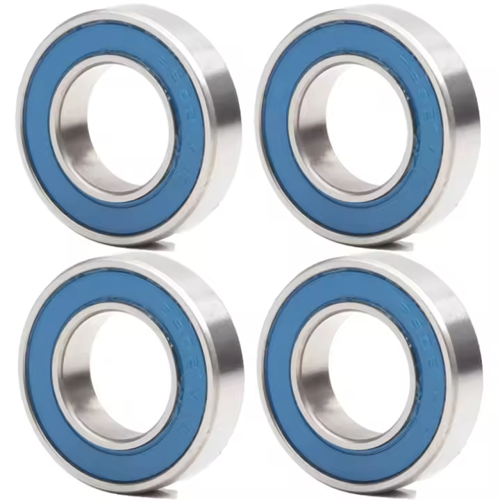 Rodamientos VRS MAX 6902 15x28x7mm (4 PCS) Para Bicicleta Azul Sellado Con Grasa 6902LLU Carrito De Bolas Completo - 1