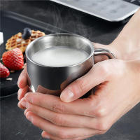Taza De Café De Acero Inoxidable Con Doble Capa Y Tapa Tumbler Portátil Para Viaje Copa De Leche Y Té Para La Oficina - details 2