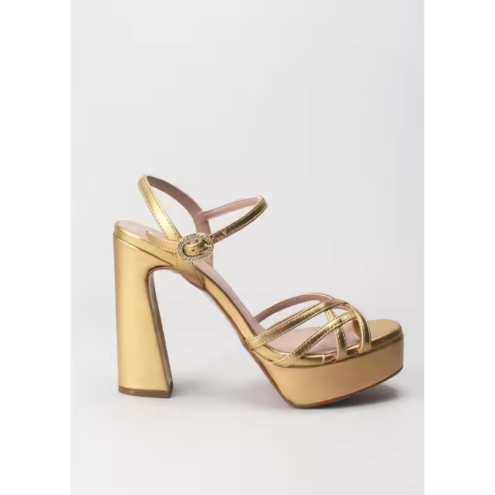 sandalia plataforma napa metal oro PEDRO MIRALLES - 1