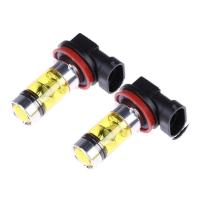 2 x Alta Luces LED 100W H8 H11 Amarillo Luz de Niebla 2828 20led lámpara faro - details 1