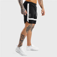 Shorts De Entrenamiento Para Hombre GITF Shorts De Correr Fitness Gym Basketbal Negro Pantalones De Sudor Con Estampado De Deporte - details 16